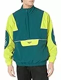 Reebok - Giacca Classic Electrogen Anorak, Unisex - Adulto, Giacca, GJZ75, Verde foglia di tè/giallo eroe, XL
