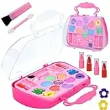 Trucchi Bambina Set, Lavabile Makeup Set di Cosmetici per Bambini,Set di Trucco per Bambini Non Tossici Safe Set di Bellezza per Bambini per 3-12 anni Girls Compleanno di Natale (Style-B)