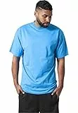 URBAN CLASSICS Maglietta Uomo a Maniche Corte, Tall Tee Oversize in Cotone, Spalle Morbide e Scollatura a Girocollo, Taglie Forti Disponibili