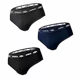 Umbro Set 3 Pezzi Slip Uomo in Cotone Elasticizzato Art. 700 (colorato, 4/M)