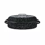Warmcook 0508 - Rostiera / Cocotte da forno, in acciaio al carbonio, 40x27x15 cm