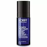 Korff Complete Night Siero Viso, Trattamento intensivo Notte con Formula Anti Age, rinnovatrice e rigenerante, con Acido Mandelico 30 ml