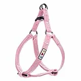 PAWTITAS ♻️ Pettorina Cane Passo Riflessivo | Pettorina per Cani | Imbracatura per Cani | Harness per Cane Riciclare | Pettorine per Cani Taglia Piccolo - Imbracatura per Cani Rosa Millenial
