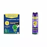 Orphea Insetticida, Emanatore Elettrico Contro gli Insetti, con Eco Sensor ad Attivazione Notturna & Insetticida Spray Insettorepellente Universale Contro Insetti Volanti e Striscianti, 500ml