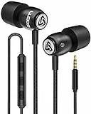 LUDOS CLAMOR Auricolari In-Ear Cuffie, Cuffiette con Filo e Microfono, Garanzia 5 Anni, Audio di alta Qualità, Memory Foam, Cavo Rinforzato, Bassi, Controllo del volume per iPhone, Samsung, Huawei