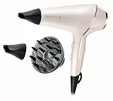 Remington Asciugacapelli Professionale, Con Ioni, Tecnologia OPTIheat E Funzione Style Shot: Colpo D'aria Fredda, Piega Durevole, 2400W, 3 Temperature/2 Velocita , 2 Concentratori + 1 Diffusore,AC9140