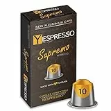 Yespresso 100 Capsule Compatibili NESPRESSO ALLUMINIO - Miscela Supremo