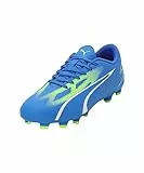 PUMA Ultra Play Fg/Ag Jr, Scarpe da Calcio Unisex - Bambini e ragazzi, Ultra Blue Puma White Pro Green, 38.5 EU