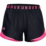 Under Armour Play Up Shorts 3 Pantaloncini Donna, Nero (Black (028)/Cerise), S