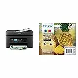 Epson Workforce WF-2930DWF Stampante Multifunzione A4 a getto d'inchiostro & 604 Serie Ananas - Cartucce per stampante getto d'inchiostro, Multipack 4 colori