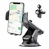 HOMSCAM Porta Cellulare da Auto [4-1 Multifunction] Supporto Cellulare Auto Universale con 360°di Rotazione Braccio Estensibile Compatibile con iPhone Samsung Redmi Xiaomi Huawei e GPS Dispositivi