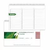 Agenda Parrucchieri, Saloni di Bellezza, Estetiste e Spa per APPUNTAMENTI - SPIRALATA - In Carta ECOLOGICA 100% - 21x29,7 cm (3 COLONNE)