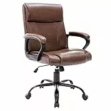 DYHOME Sedia Ufficio Sedie Ufficio Ergonomica, 150kg Sedie e poltrone da ufficio, Regolabile Sedia Scrivania, Girevole Sedia della marrone, Supporto Lombare, Funzione di Inclinazione Libera