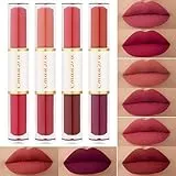 Rossetto Matte Lunga Durata, 8 Colori Matte Liquid Lipgloss, Rossetto lucidalabbra per rossetto liquido opaco Kit regalo rossetto, impermeabile, a Lunga Durata, Lipgloss Makeup per Donna Ragazze (01)