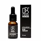 DBLabo - Siero di Acido Ialuronico per Contorno Occhi Uomo - Made In Italy Certificato Bio - Antirughe ed Antiocchiaie con Estratti di Rosa Damascena