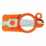 FISKARS Forbici piegevoli, Lunghezza: 11 cm (aperte), Per destrorsi e mancini, Lama in acciaio inossidabile/Impugnature in plastica, Arancione, Classic, 1005134