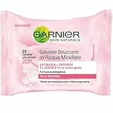 Garnier Salviette Struccanti all'Acqua Micellare per Pelli Sensibili