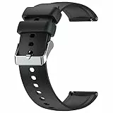 Aptkdoe P66D/P66E Cinturini per Orologi Silicone Cinturino di Ricambio Impermeabile in Gomma da Cancellare Sgancio Rapid per Uomo Donna Sport Smartwatch (22mm Nera)