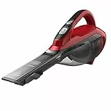 BLACK+DECKER DVA315J-QW Aspirabriciole Senza Fili Potente, Batteria Litio Bocchetta Aspirante Estendibile, Grigio E Rosso