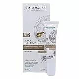 Naturaverde - Crema Contorno Occhi alla Bava di Lumaca, Rigenerante Intensiva, con Acido Ialuronico e Burro di Karitè BIO, Certificata ICEA, 15ml