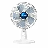 Rowenta VU2730 Turbo Silence Extreme+, Ventilatore da Tavolo, Flusso d’aria 45 m3/min, Silenziosità 38 dBA, 4 Velocità regolabili, 120° di Diffusione dell’aria, Bianco
