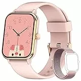 Blackview Smartwatch,Orologio Fitness Tracker Donna,1,69' Full Touch Smart Watch con Termometro/Saturimetro (SpO2)/Contapassi/Cardiofrequenzimetro/Notifiche Messaggi,Monitor del Sonno per Sport