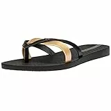Ipanema Kirei Fem, Infradito Donna, Colore: Nero e Oro, 39 EU