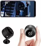 Mini Telecamera Spia, HD 1080P Telecamera Nascosta Wifi Senza Fili Microcamera per Casa Lunga Durata Batteria Mini Videocamera Sorveglianza Interno con Visione Notturna Rilevamento di Movimento