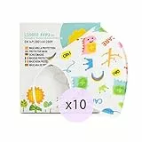 LOOKLOOK Mascherine FFP2, Taglia Piccola, Certificata CE, Traspiranti Legere, monouso a 5 strati. Pack 10 unità (C13)