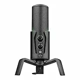 Trust Gaming GXT 258 Fyru Microfono PC, 4 Pattern Di Registrazione, Illuminazione LED, Microfono USB Per Computer, PS4, PS5, Streaming, Twitch, YouTube, Discord, Canto, ASMR, Podcasting - Nero