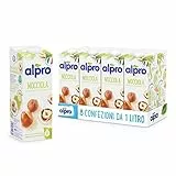 ALPRO CLASSICO, Bevanda alla NOCCIOLA, 100% vegetale con vitamine B2, B12 e D (8 confezioni x 1 Litro)