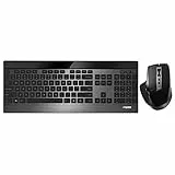 Rapoo wireless multi-mode tastiera e mouse 9900M - Nero (Qwerty US layout)