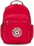 Kipling SEOUL Zaino Casual, Donna, 44cm, 27 L, 0.65kg, Rosso(Lively Red)