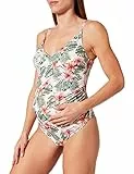 Iris & Lilly Costume da Bagno Premaman Donna, Rosa, Fiori Tropicali, 48