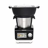 CREATE/CHEFBOT TOUCH/Robot da Cucina multifunzione nero, 23 Funzioni, 12 Velocità con Turbo, Wifi, 120 ° C, Programmabile, BPA Free Ricette Preinstallate Touch screen Cestello a Vapore…