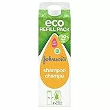 JOHNSON’S Baby Shampoo, Ricarica Ecologica di Cartone, per Bambini e Neonati, Senza Coloranti Alcol e Sapone, Eco-Ricarica 1L