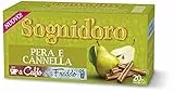 Sogni d'oro Infuso Caldo e Freddo Pera e Cannella, 20 Filtri, 50 gr, ingredienti naturali, sapore morbido e leggermente speziato, da gustare in ogni occasione, estate e inverno.