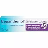 Bepanthenol Sensiderm Crema Idratante Corpo Viso e Mani, Crema Dermatite Atopica, Eczema e Prurito della Pelle, Crema Viso Pelle Secca e Sensibile, Lenitiva per Adulti e Bambini, Senza Cortisone, 50g