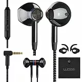 LUDOS NOVA Auricolari In-Ear Cuffie, con Filo e Microfono, Jack 3.5, Isolamento Acustico, Alta Qualità del Suono e Chiarezza Stereofonica per iPhone, iPad, Apple, Samsung