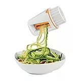 Pedrini 04GD159 Affettaverdure a Spirale, Lame in Acciaio, scomponibile per la Pulizia zoodles spiralizzatore, Plastica