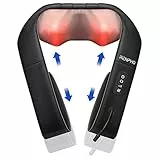 RENPHO Massaggiatore Cervicale con Cinghia Regolabili e Funzione di Riscaldamento, Massaggiatore per Spalle e Collo con Massaggio 3D dei Tessuti Profondi