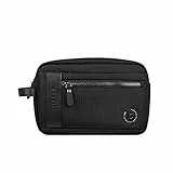 bugatti Nero Beauty Case Uomo, Trousse da Viaggio, Borsa da Toilette Uomo - Piccolo, Nero
