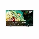 PHILIPS 50PUS7607/12, Smart TV LED UHD 4K 50 Pollici, High Dynamic Range (HDR), Dolby Atmos, Dolby Vision, Immagini E Audio Cinematografici, Design Sottile, 60Hz, TV SAPHI