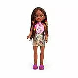 Nancy - Un giorno con le trecce mora, bambola trecce e accessori per creare diversi look, per bambine e bambini dai 3 anni, Famosa (NAC20000)