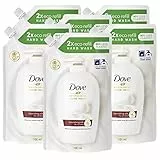 6x Dove Eco-Ricarica Seta Preziosa Detergente Liquido Idratante Sapone Mani Pelle Liscia e Morbida - 6 Ricariche da 500ml