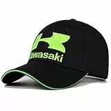 Cappelli da Baseball Estivi Cappelli alla Moda da Donna Cappelli da Strada Scamosciati Hip-Hop Regolabili Cappelli da Uomo Kawasaki, Neri