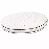 miasuite i sogni italiani Materasso Rotondo Diametro 210 CM Alto 20 CM Poliuretano ESPANSO WATERFOAM Ortopedico Anallergico