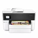 HP OfficeJet Pro 7740 G5J38A, Stampante Multifunzione per Grandi Formati A3, Stampa, Scansiona, Fotocopiatrice, Fax, ADF, Wi-Fi Direct, Ethernete USB, HP Smart, Bianca