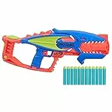 Nerf DinoSquad - Terrodak, 12 dardi Nerf Elite, design a forma di dinosauro, blaster Nerf in gommapiuma da 4 dardi per giochi all'aperto di bambini e bambine