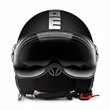 MOMO - Casco, Nero (Nero opaco), (S) 56-57 cm